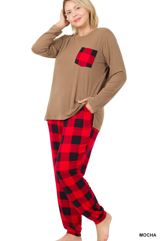 Buffalo Plaid Loungewear Set