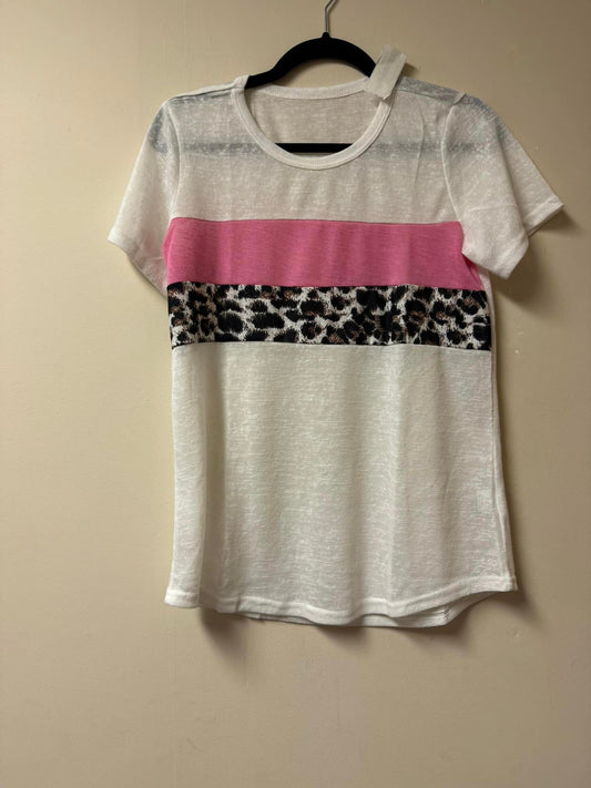 Leopard Colorblock Top