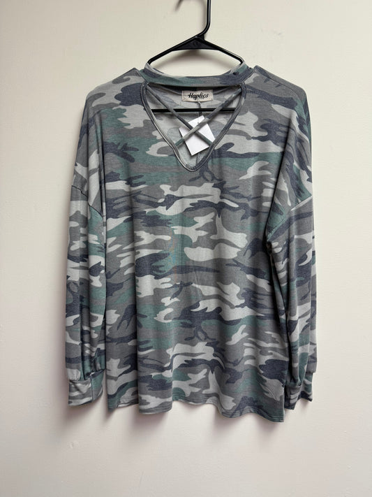 Camo Long Sleeve Top